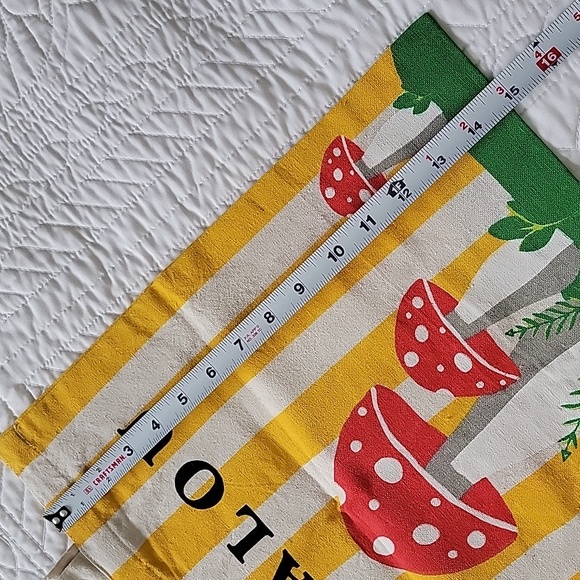 Kalalou Mushroom 100% Cotton Canvas Shoulder Bag One Size - Picture 3 of 8